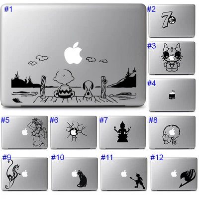 Apple Macbook Air Pro 13 15 Laptop Fun Cute Cool Sticker Transfer Decal Design - Image 1 of 2