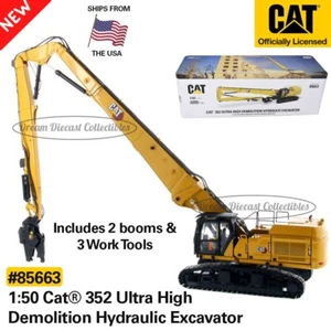 ⭐ 1:50 CATERPILLAR 352 ULTRA HIGH DEMOLITION EXCAVATOR DIECAST MASTERS 85663 ⭐ - Picture 1 of 9