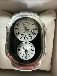 Philip Stein Teslar Watch W/6 Bands Assorted Genuine Materials - Origianl Box - Picture 1 of 21