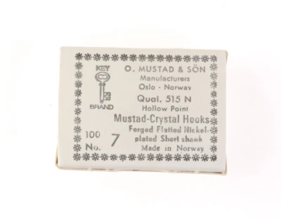 AMI MUSTAD CRYSTAL HOOKS - Ref 515N - Size 7 - 100 pz - GH067