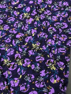 Lularoe Halloween Leggings Purple Birds New Scarecrows Plus TC2 18+ Unicorn 🦄 - Image 1 of 4