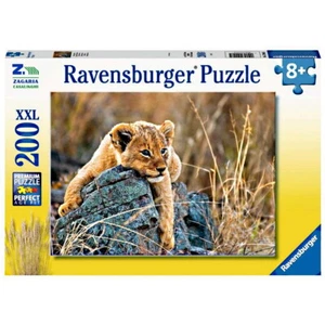 PUZZLE PICCOLO LEONE DELLA SAVANA 200 Pz PER BAMBINI + 8 ANNI RAVENSBURGER - Foto 1 di 2