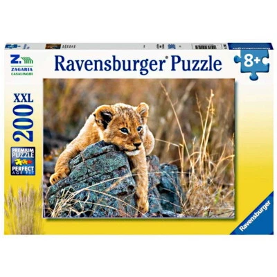 PUZZLE PICCOLO LEONE DELLA SAVANA 200 Pz PER BAMBINI + 8 ANNI RAVENSBURGER - Immagine 1 di 2