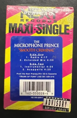 The Microphone Prince Smooth Criminal Cassette Tape Single Sealed Next Plateau - Image 1 of 2
