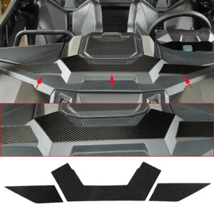 For Polaris RZR PRO XP Uitimate 2021+Carbon Fiber Front Engine Hood Panel Trim×3 - Picture 1 of 10