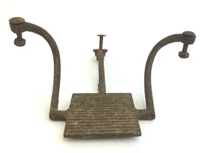 Antique Old Buggy Wagon Foot Rest Step Up Cast Iron Metal Part Used Rusted - Picture 1 of 12