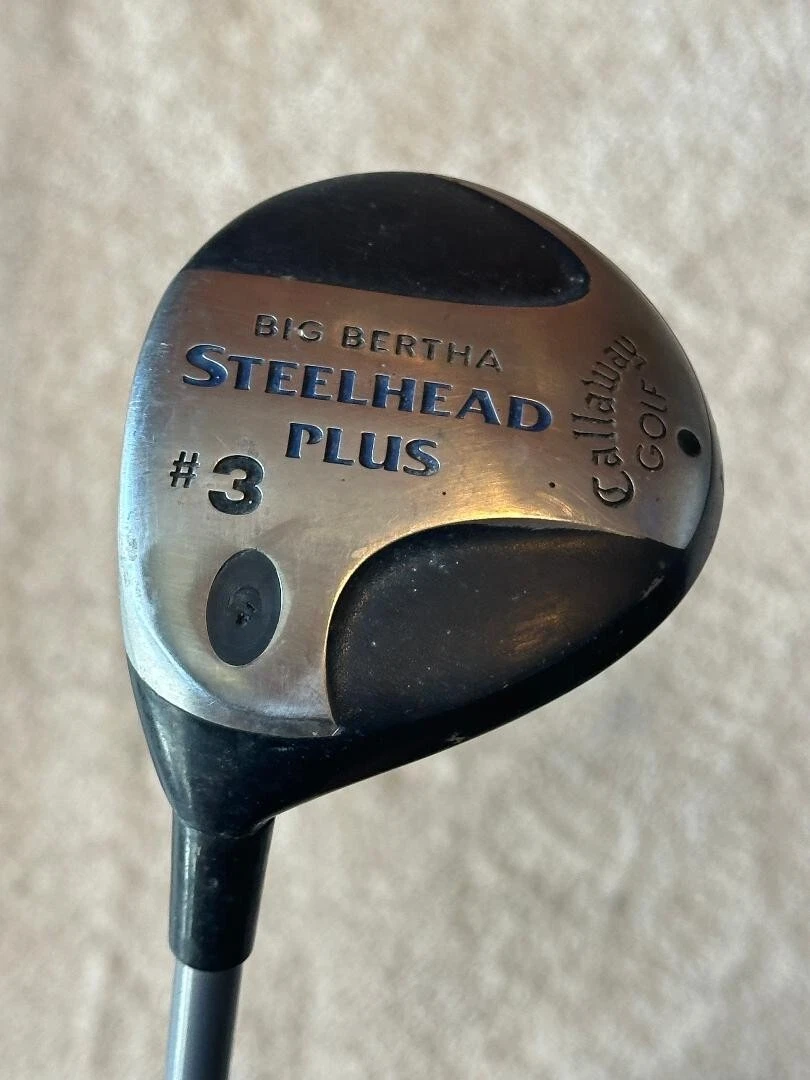 CALLAWAY BIG BERTHA STEELHEAD PLUS LEFT HANDED #3 WOOD STEEL HEAD