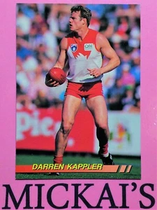 AFL SELECT - SYDNEY SWANS FOOTBALL CLUB DARREN KAPPLER - FOOTY TRADING CARD 1994 - Picture 1 of 1