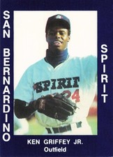 1988 San Bernardino Spirit Cal League Cards #34 Ken Griffey  Very Gradeable