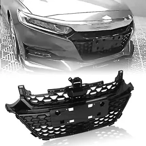 Parrilla superior parachoques delantero negra panal para Honda Accord 2018-2020 - Imagen 1 de 12