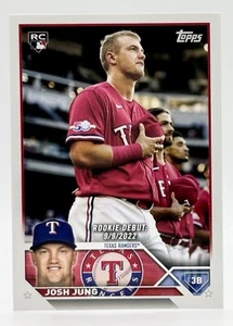 2023 Topps Update Serie Rookie Debüt Josh Jung RC Texas Rangers - Bild 1 von 2