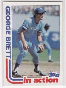 1982 Topps Baseball Card #201 George Brett IA