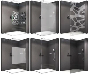 Walk In Dusche Duschabtrennung Duschwand Duschtrennwand ESG 10mm Glas NANO - Bild 1 von 18