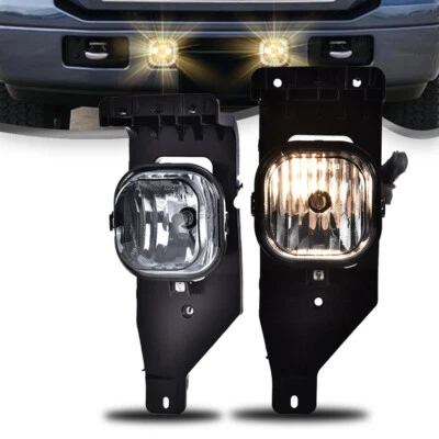 Fit For 2005-2007 Ford F-250 F-350 F-450/05 Excursion Smoke Fog Lights Assembly - Image 1 of 4