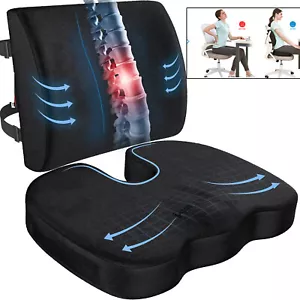 Sitzkissen orthopädisch Ergonomisches Memory Foam Kissen für Bürostuhl, Auto - Bild 1 von 15