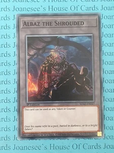 Albaz the Shrouded SDAZ-EN047 Counter/Token Yu-Gi-Oh Card 1st Edition New - Picture 1 of 3