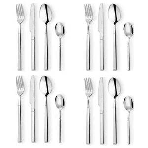 Juego de cubiertos de 16 piezas servicio para 4 cubiertos de acero inoxidable premium juego de comedor - Imagen 1 de 33