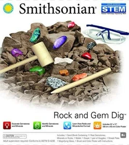 Smithsonian Rock and Gem Dig , Brown - Picture 1 of 2