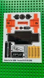 Replacement stickers/stickers fit set 42056 Porsche 911 GT3 RS (2016)