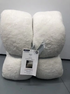 M&S Cosy Edit Teddy Fleece Bettgarnitur Bettbezug 2 Kissenbezüge Super King - Bild 1 von 7