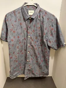 Kardo Hawaiian Camp Shirt Button Up Medium flowers Floral Print Short Sleeve - Picture 1 of 6