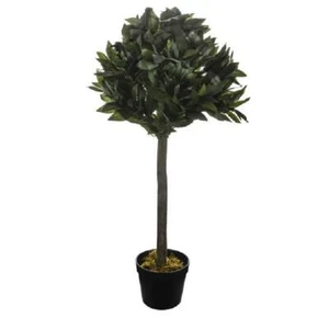 Pair x 4ft Artificial Bay Tree Artificial Bush / Houseplant Gardman 03006 - Picture 1 of 3