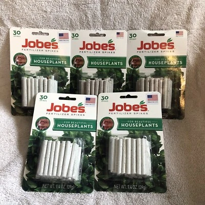 Jobes Houseplant Fertilizer Spikes Plants/Garden, 30ct Each, Lot Of 5 - Image 1 of 3