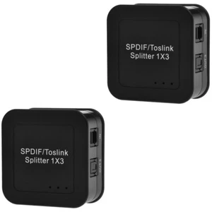 2 stücke Portable 1 in 3 out SPDIF / Toslink Digital Optical Audio Splitter - Bild 1 von 11
