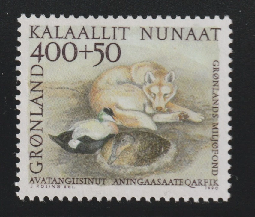 Groenlandia 1990 Sc # B 14 semi postal MNH OG Foto 1 de 1