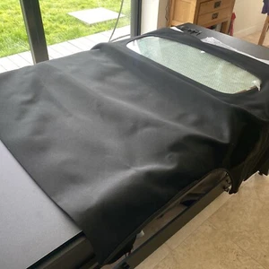 MAZDA MX5 Mk3 FABRIC ROOF SOFT TOP BLACK MOHAIR - Picture 1 of 8