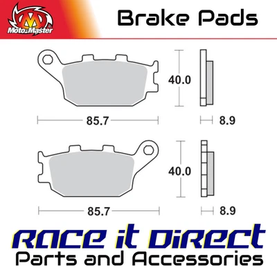 Pastillas de freno para KAWASAKI VERSYS 1000 TOURER ABS 2016-2020 trasero sinterizado MotoMaster Foto 1 de 4