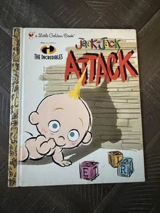 2006 Little Golden Book Jack-Jack Attack (Disney/Pixar The Incredibles) - Picture 1 of 8