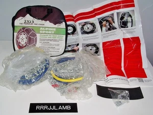 ALPINE SPORT TIRE CHAINS 2323 Snow Traction Device for 15 16 17 18 19 20" Tires - Picture 1 of 2