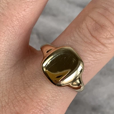 Signet Ring 9ct 375 Yellow Gold - Size S - Image 1 of 4