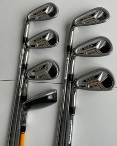Left Hand Adams Idea A7 Irons (2009)/ 5-PW + 22* 4 hybrid/ Regular Flex shafts - Picture 1 of 24