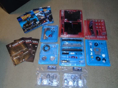 Eaglemoss Lot of Parts Packs Knight Rider Back to the Future Delorean 1:8 scale - Image 1 of 4