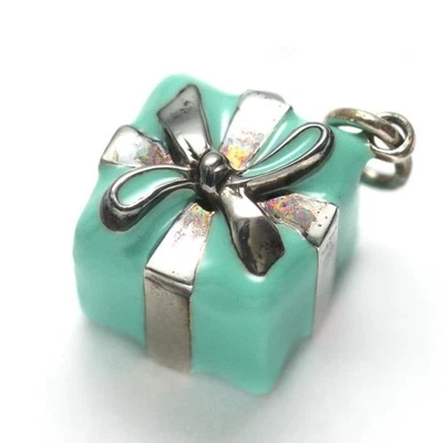 Tiffany & Co. Подарок синяя коробка подвеска только серебро 925 почти как новая Япония с чехлом - Изображение 1 из 4