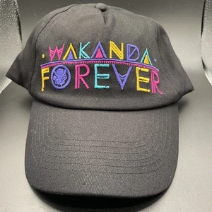 Marvel Black Panther Embroidered Wakanda Forever Baseball Cap - Picture 1 of 3