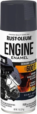 Rust-Oleum 366437 Engine Enamel Spray Paint, 11 oz, Cast Coat Iron, (Pack of 1) - Image 1 of 4