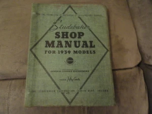1939 Studebaker Shop Manual - Shop Manual Original - Picture 1 of 1
