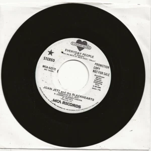 JOAN JETT EVERYDAY PEOPLE RARE USA PROMO SINGLE FROM 1983 - Picture 1 of 1
