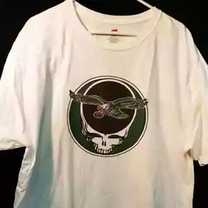 Camiseta ZJD Grateful Dead Eagles Throwback Old School Steal Your Philly - Imagen 1 de 5