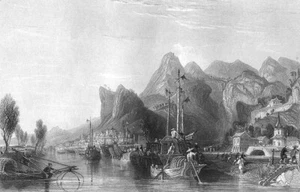 China, MOUNT TAI SACRED MOUNTAINS JADE EMPEROR PEAK ~ 1842 Art Print Engraving - Picture 1 of 1