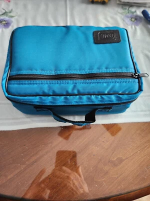 VINTAGE BMI BLUE NYLON CASSETTE CARRYING CASE IN GREAT SHAPE  - HOLDS 24 TAPES - Image 1 of 4