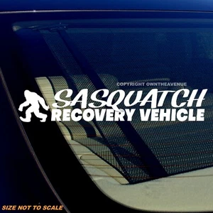 Bigfoot Sasquatch Recovery Vehicle Funny Humor ModelV01 Car Truck Sticker Decal - Picture 1 of 1