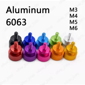 Bunte Aluminium 6063 Rändelschrauben für Computergehäuse M3 M4 M5 M6 - Bild 1 von 6