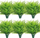 12 Bundles Artificial Ferns for Outdoors Fake Boston Fern Large Greenery Plants 
