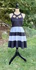 Black And White Juniors Crystal Doll Dress Size 11