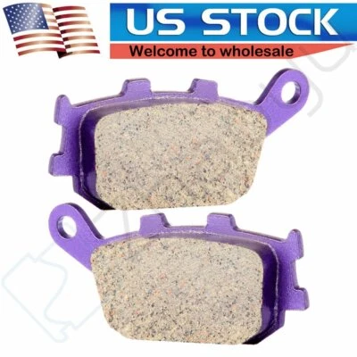 1 par de pastillas de freno traseras para Honda CBR600RR CBR600F4i 2003-2006 fibra de carbono Foto 1 de 4