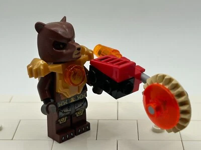LEGO Bulkar Bear minifigure with Fire Chi Legends of Chima 70223 loc134 NEW - Image 1 of 4